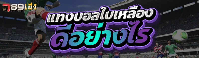 แทงบอลใบเหลืองดีอย่างไร